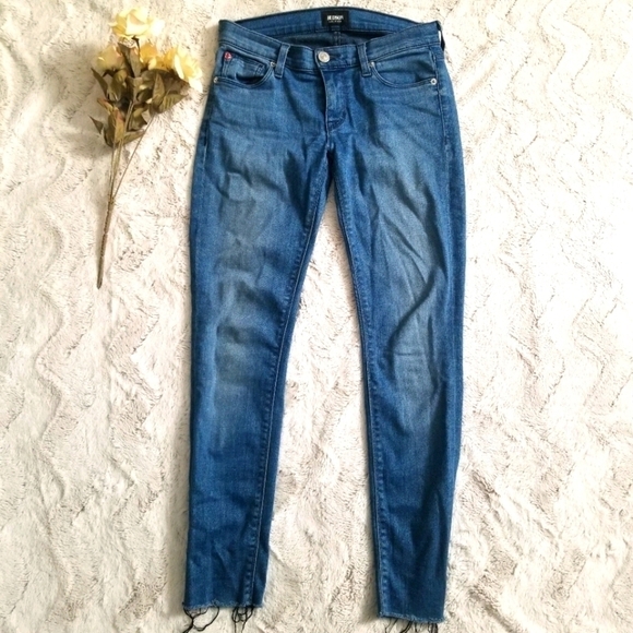 Hudson Jeans Denim - ✨️CL Hudson Krista Ankle Super Skinny Raw Hem Denim Jeans Size 25